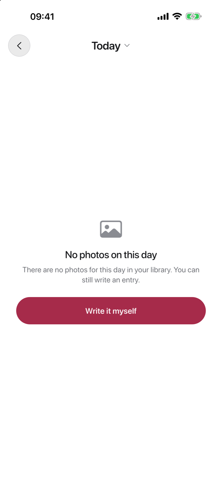 DayJar Day Recap in its empty starting state